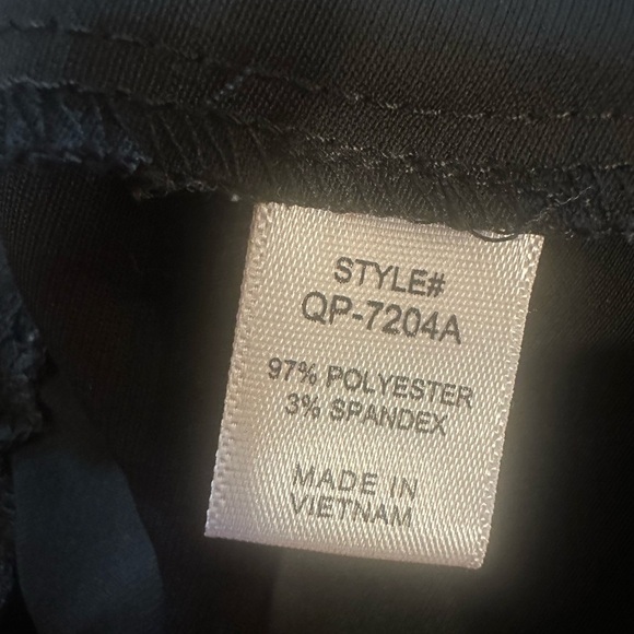 Zenana Wide Leg Pants Size XL Black High Rise Pockets Elastic Waistband At Back - Picture 8 of 12